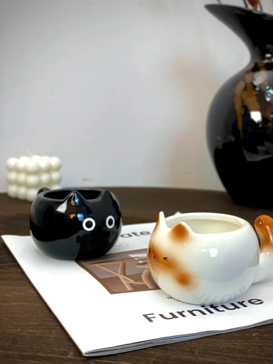 Kedi Figürlü Kupa 444209204 Beyaz