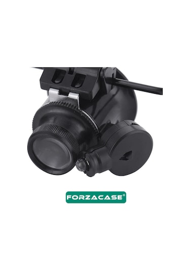 Saatçi Kuyumcu Tamirci İçin Ledli Gözlük Tipi 20x Büyüteç - Fc224