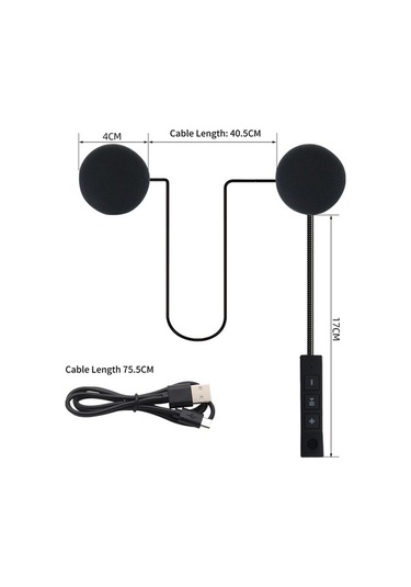 Ganzhoushop Shkalacar Ses Motosiklet Mekan Kulaklıkları, Kulaklığı, Kask Dış Kulaklık Seti, Motosikletçiler İçin Konforlu