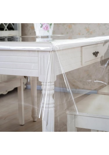 Şeffaf Pvc 018MM Kalınlık Masa Örtüsü Koruyucu