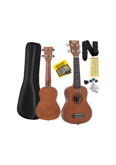 Midex UKX-233M Kahverengi Concert Ukulele (Askı Çanta Metod Pena)