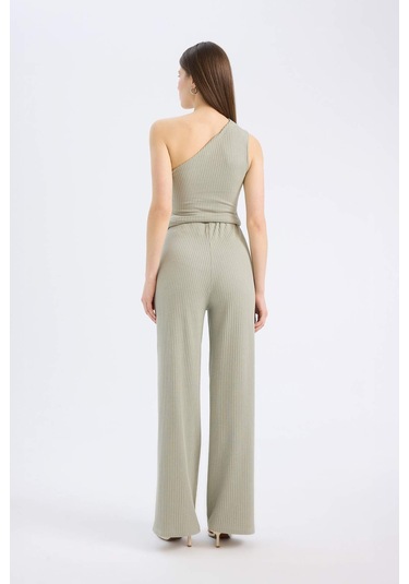 DeFacto Slim Fit Dar Kesim Fitilli Kaşkorse Basic Düz Pantolon E5783AX25SPKH400