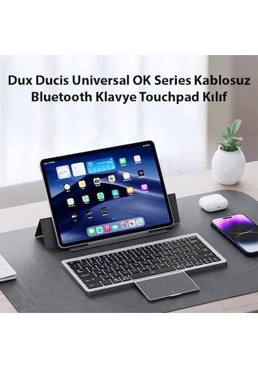 Dux Ducis Universal Ok Series Kablosuz Bluetooth Klavye Touchpad
