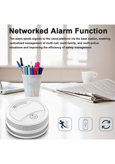 Ebitda Tuya Wifi Duman Dedektörü: Akıllı Uyarı, Ses Kontrolü, Kolay Kurulum Ve Uzaktan Alarm