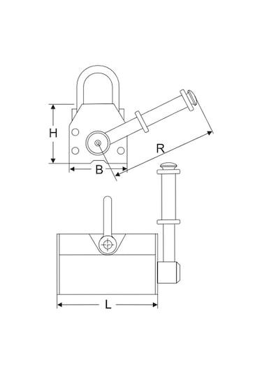 Atlas Pro Atmk03 300 Kg Manyetik Kaldıraç