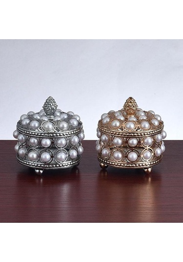 Suntek Mini Takı Organizasyon Kutusu Yüzükler Kolye Gümüş Gümüş