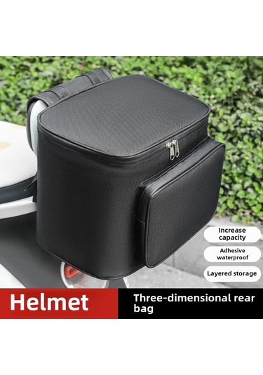Dianziye Elektrikli Motosiklet Ön Çubuk Çantası - Siyah, Telefon Dokunmatik Bölmeli, Çok Amaçlı Büyük Kapasiteli Depolama Çantası