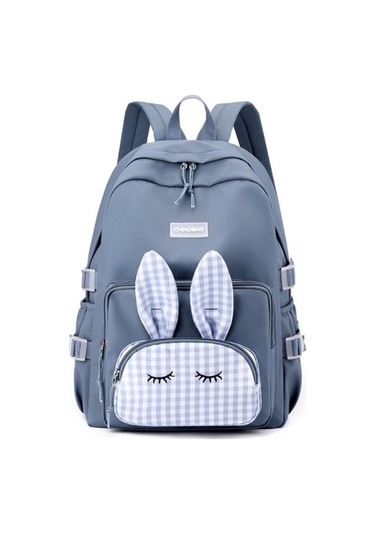 Yeni Okul Çantası Sevimli Kız Hafif Sırt Çantası Karikatür Sırt Çantası Jqebz6 Açık Mavi
