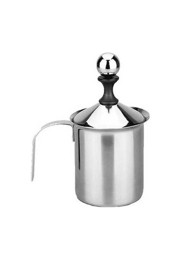 Fastbuy El Yapımı Süt Köpürtücü - Paslanmaz Çelik Cappuccino/latice Makinesi, Ev & Ofis Mutfak Aksesuarı Gümüş