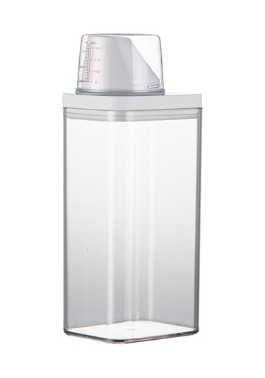 Yifomall Plastik Şeffaf Nem Koruyucu Çamaşır Deterjanı Saklama Kabı, Ölçü Kasesiyle Kapalı Depo Kutusu 700ml Küçük Boy, 72 Adet/kutu Diğer