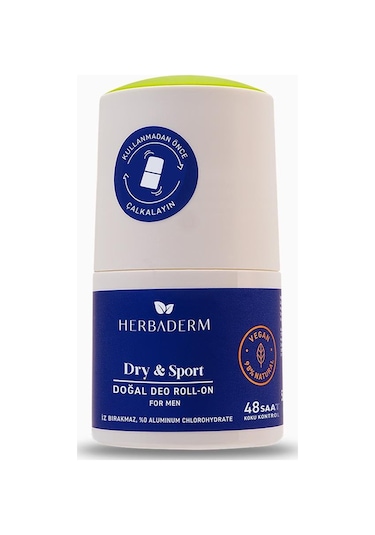 Herbaderm Dry & Sport Erkek Roll-On Deodorant 50 ML