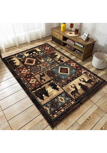 80x160cm Rustik Oturma Odası Halı - Koleksiyon