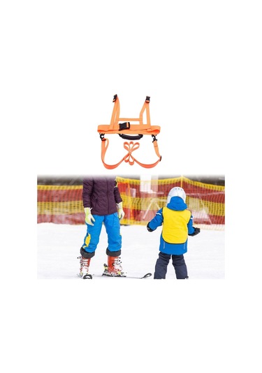 Homyl Çocuklar Kayak Snowboard Eğitim Koşum Takımı Kaykay Turuncu