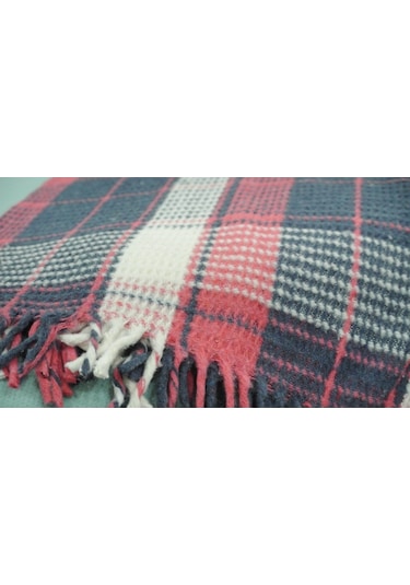 Fluffy Pamuklu Çift Kişilik Peluş Battaniye Çok Renkli