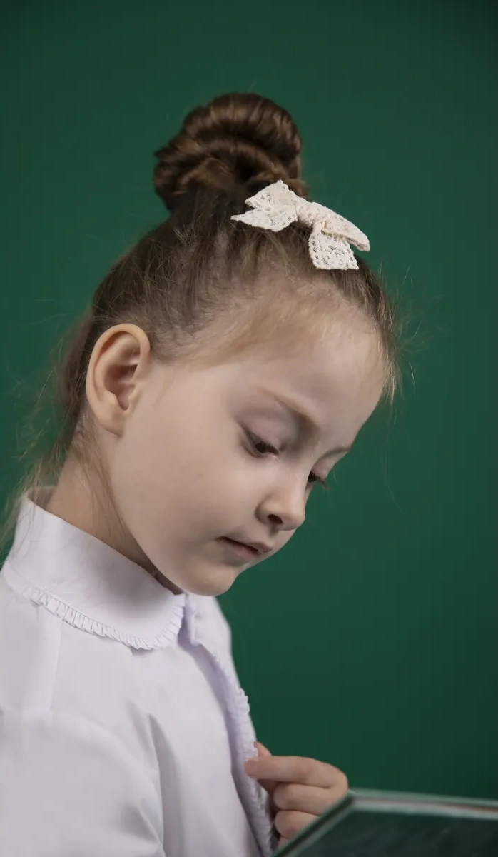 Kızlar İçin Beyaz Okul Gömleği 442998752 Beyaz