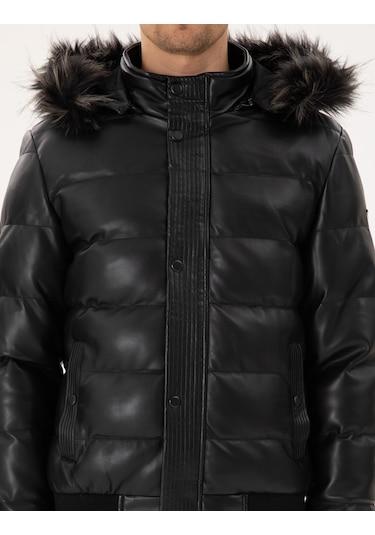 Pierre Cardin Erkek Siyah Deri Mont-kaban 50300556-001 Siyah