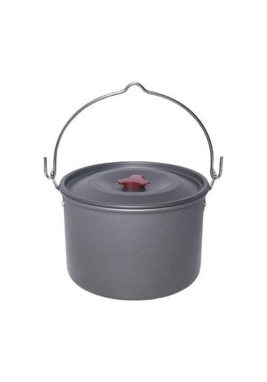 Ulzyvf Yürüyüş Tenceresi Skycity Sırt Seyahat Seti Pişirme Oksit Kamp Hava Gümüş Çanta Av Askılı Alümina Açık 4.2l Gümüş Gümüş