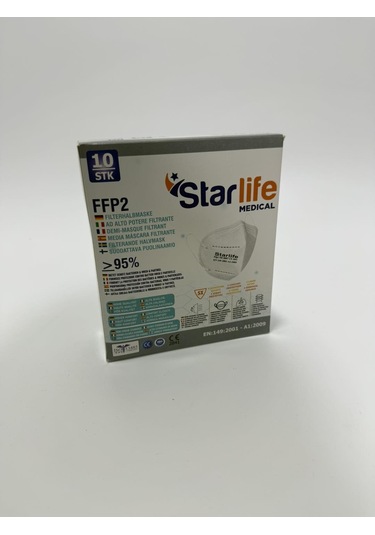 Starlife Ffp2 Ventilsiz Toz Maskesi 10 Adet