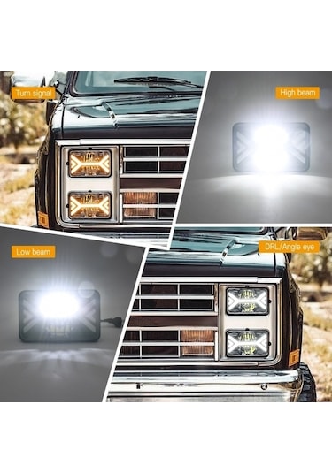 Wondernest Sones Renkli Kare Kamyon İnç İki Farlar 9-30v 6000k 5 4000lm 36w 3000k 22w / / Cu Diğer