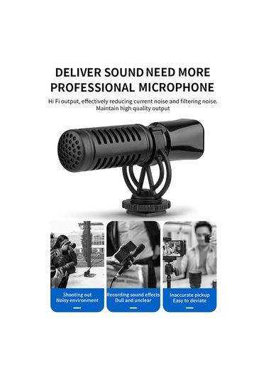 Youtek Profesyonel Taşınabilir Şerit Mikrofon - Canlı Yayın Ve Kayıt İçin Type-c Bağlantılı