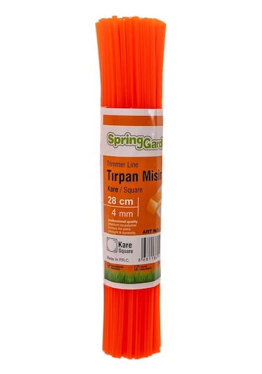 Motorlu Tırpan Misinası 4.0 Mm 28 Cm Kare Çubuk - 85 Adet