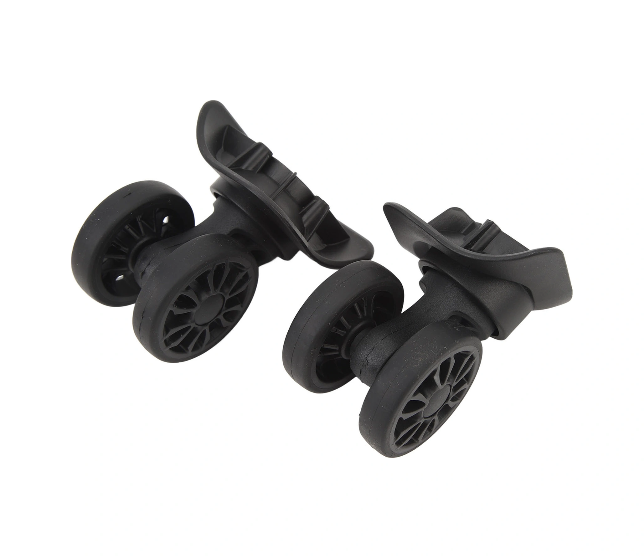 Shineyee Abs Materyal Gümüşlenmiş Tekerlekler, Sessiz Ve Dayanıklı, Bavul Tamiri İçin Evrensel Vitesli Tekerlek Aksesuarı 2 Adet + 8 Vida