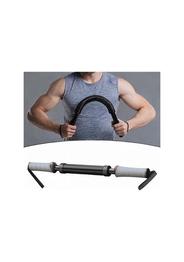 Ganzhoushop Twister Suntek Yaylı Siyah Power Göğüs Genişletici Bar 20kg-40kg Pf Siyah