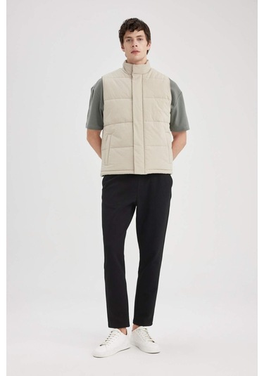 Defacto Slim Fit Polo Yaka Astarlı Yelek B6862AX24SPBG712