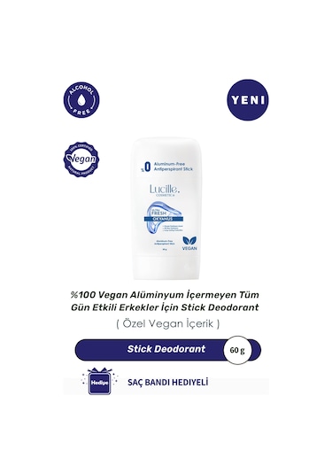 Lucille Okyanus Vegan Erkek Stick Deodorant 60 G