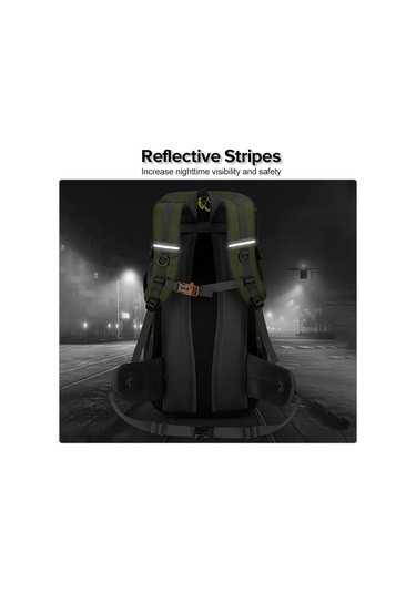 Yunboo 50l Dağcılık Sırt Çantası - Kamp Ve Yürüyüş İçin Dayanıklı Nylon Çanta Koyu Mavi