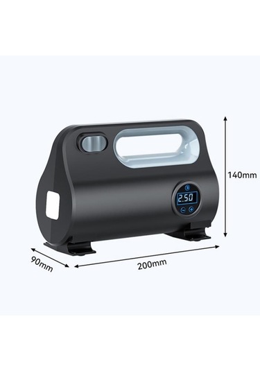 Coofbe 120w Dc 12v Akıllı Çip Korumalı Kablolu Led Ekran Araç Lastik Pompa Kompresör Lastik Şişirme