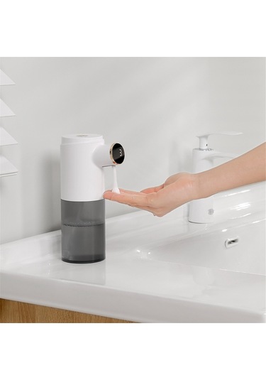 Xurunkeji Otomatik Şarj Edilebilir Sıvı Sabunluk, Elektrikli Sabunluk, Hareket Sensörlü Eller Serbest Sabunluk-jel Beyaz