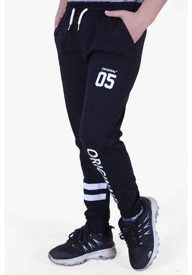 5'li Core-or-strong-dynamic-original Baskılı Erkek Çocuk Çift Cepli Eşofman Altı Çok Renkli