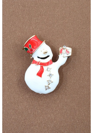 Kardan Adam Broş. Taşlı Tasarım Broş. Yaka İğnesi Kardan Adam Broş. Kadın Broş. Erkek Broş. Broş. Çok Renkli