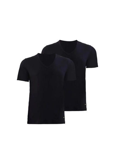 Blackspade Erkek V Yaka Yarım Kol Fanila 2 Li Paket 9671 Beyaz