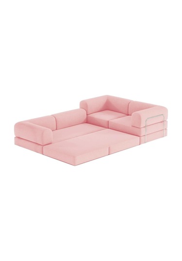 Modüler Legom L Koltuk Pembe