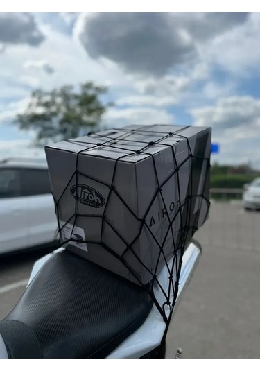 Novahub Dayanıklı Motosiklet Çantası - 40x40cm Esnek Bagaj Filesi, 6 Kancalı Güvenli Taşıma, Motosiklet Ve Arazi Araçları İçin