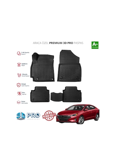 Elentra Araca Özel 3d Paspas 2020 2021 2022 2023 2024 2025