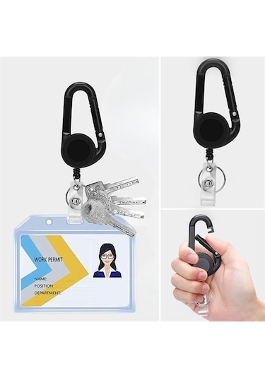 Teleskopik Karabina Anahtarlık 5224 Çok Renkli