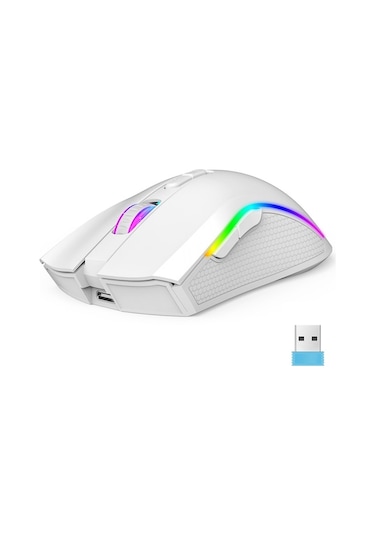 Joyjadehub Mufunye Hxsj T69 Kablosuz Rgb Mekanik Oyun Faresi - -