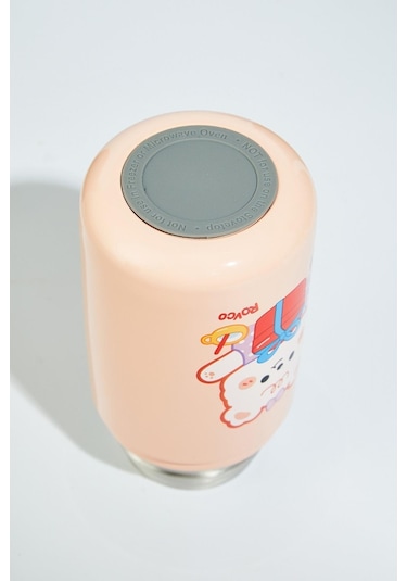 Rovco Çocuk Boyun Askılı Pipetli Paslanmaz Çelik Termos 400 Ml