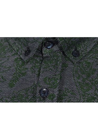 Arma Erkek Şal Desenli Gömlek K8gko1053 Yeşil