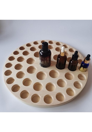 Suntek Uçucu Yağ Ekran Depolama Düzenleyici Raf Ahşap-49-yuva Ahşap 49 Yuva