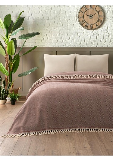 Battaniye Pamuk Miren 180x200 Cm Kiremit