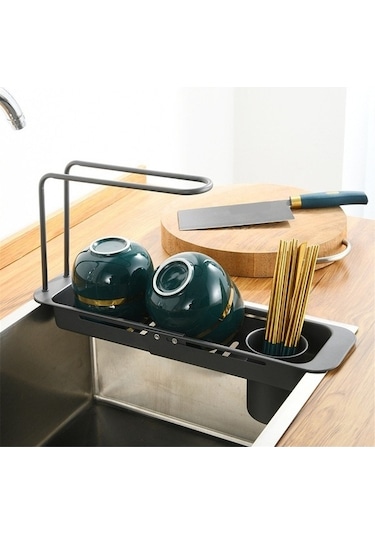 Tongxida Bosphorusboutique Süngerlik Rafı, Parlak Gümüş Genişletilebilir Drenaj Çelik C Hh Çok Renkli Çok Renkli