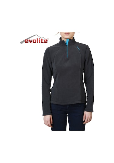 Evolite Fuga Kadın Mikro Polar Sweater - Gri Çok Renkli