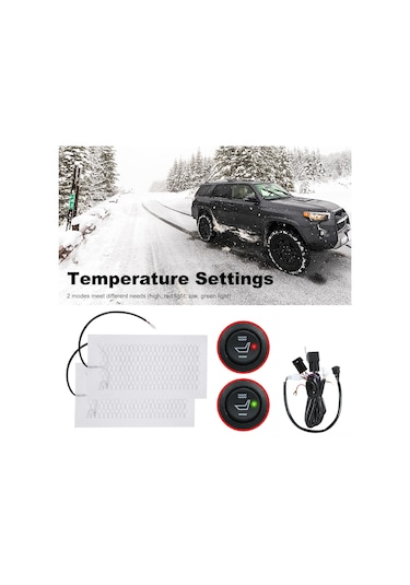 Ximistore9 12v Karbon Fiber Koltuk Isıtma Pedi: Yüksek Ve Düşük Sıcaklık Modlu, E-bisiklet, Motosiklet Ve Atv İçin