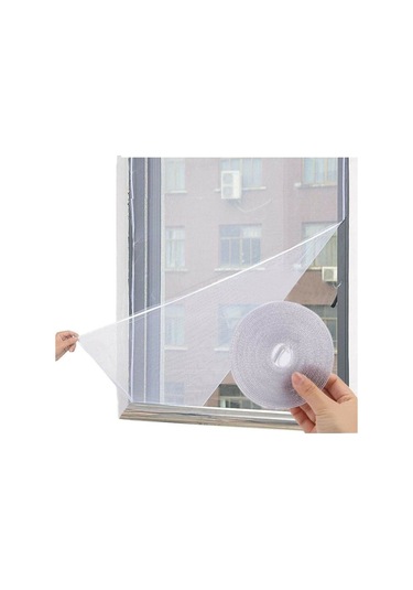 Pencere Sinekliği 130 X 150 Cm Sineklik Tülü Hazır Kendinden Yapışkanlı Cırt Bantlı Sinek