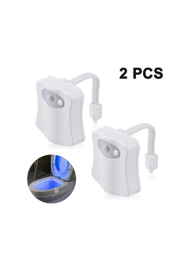Vkemall 2 Adet Tuvalet Işığı - Hareket Sensörlü 8 Renkli Led Gece Lambası, Otomatik Açma-kapama, Esnek Kollü, Güvenli Kullanım Vkemall 2 Adet Tuvalet Işığı - Hareket Sensörlü 8 Renkli Led Gece Lambası, Otomatik Açma-kapama, Esnek Kollü, Güvenli Kullanım