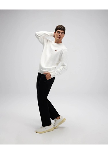 Ellesse Beyaz Erkek Sweatshirt Em579 Beyaz
